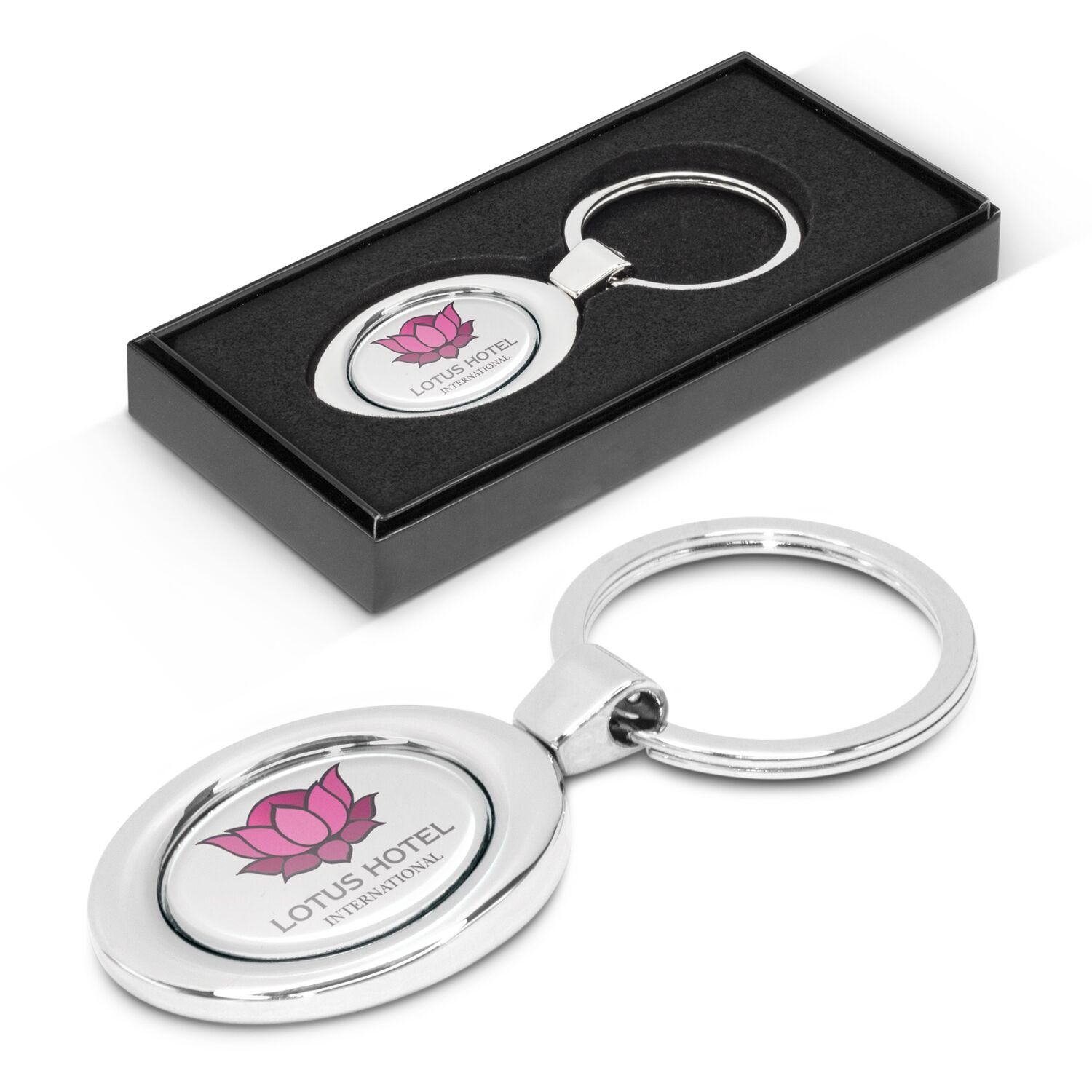Promotional Oval Metal Key Ring
