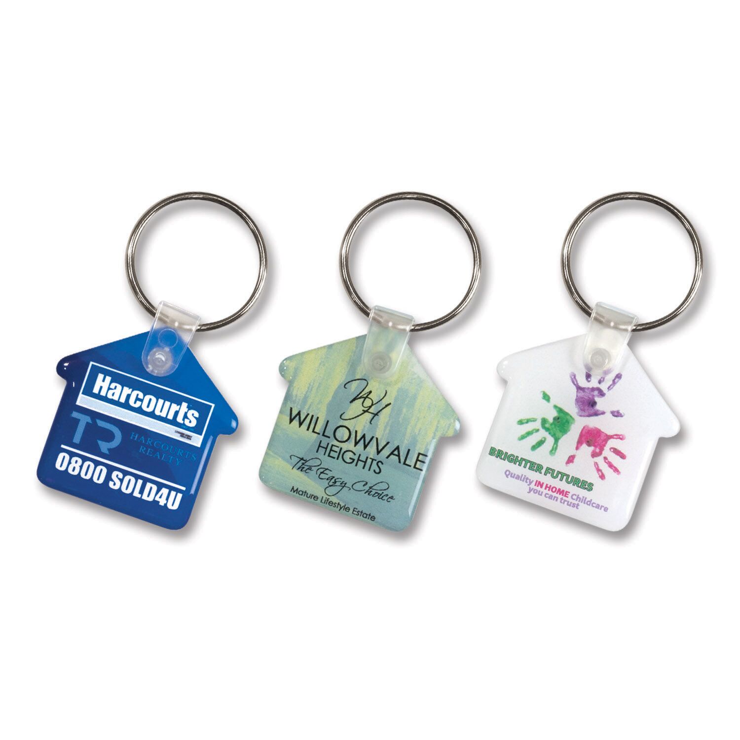 Promotional Flexi Resin Key Ring - House