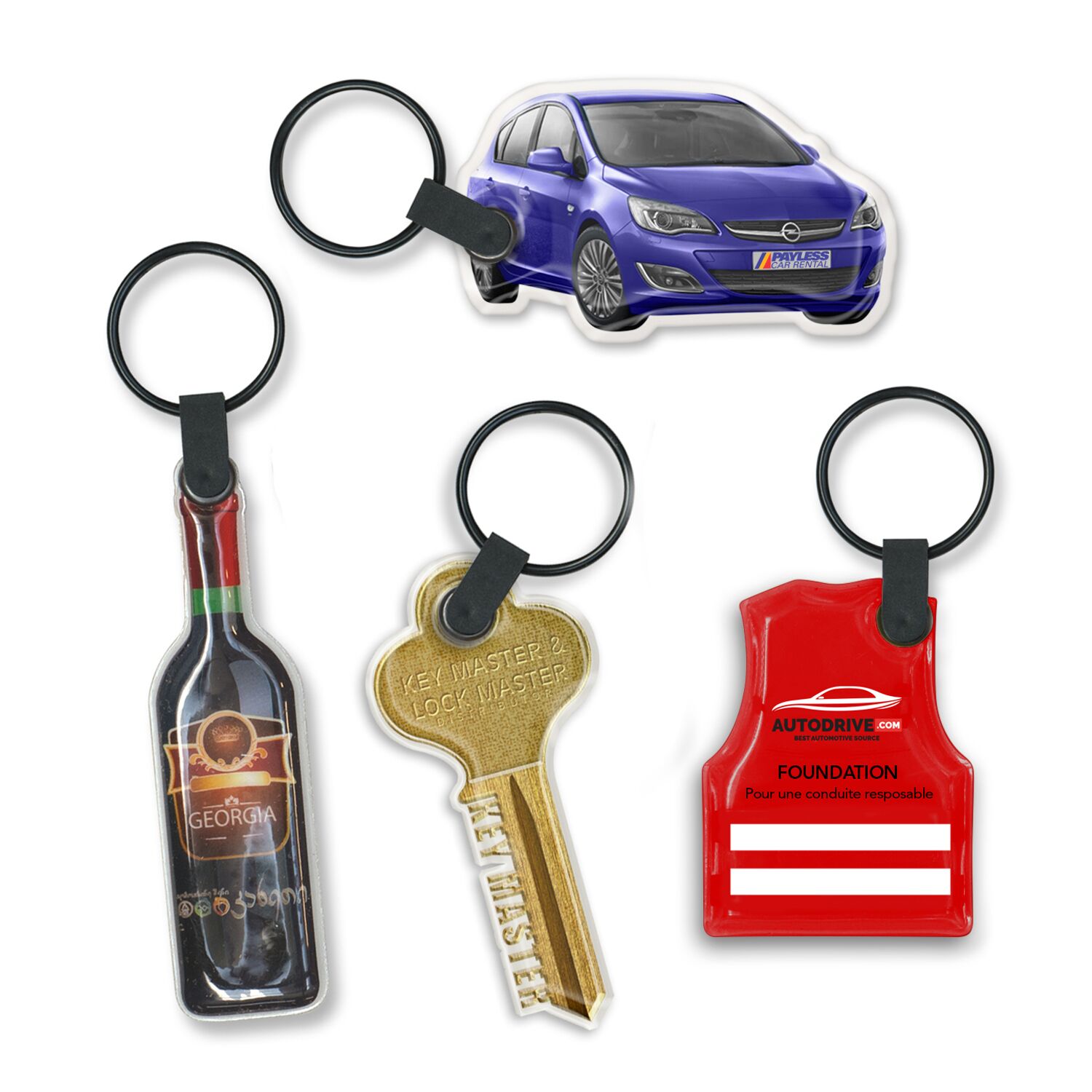 Promotional Star Flex Key Ring