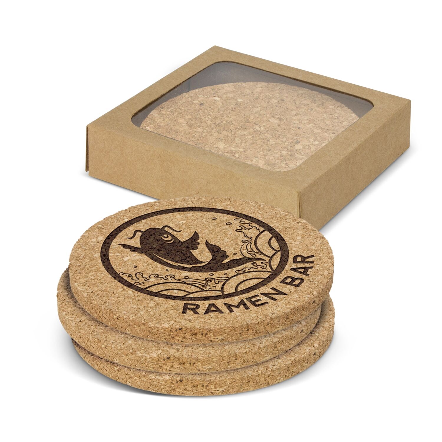 Promotional Oakridge Cork Coaster Round - Set of 4