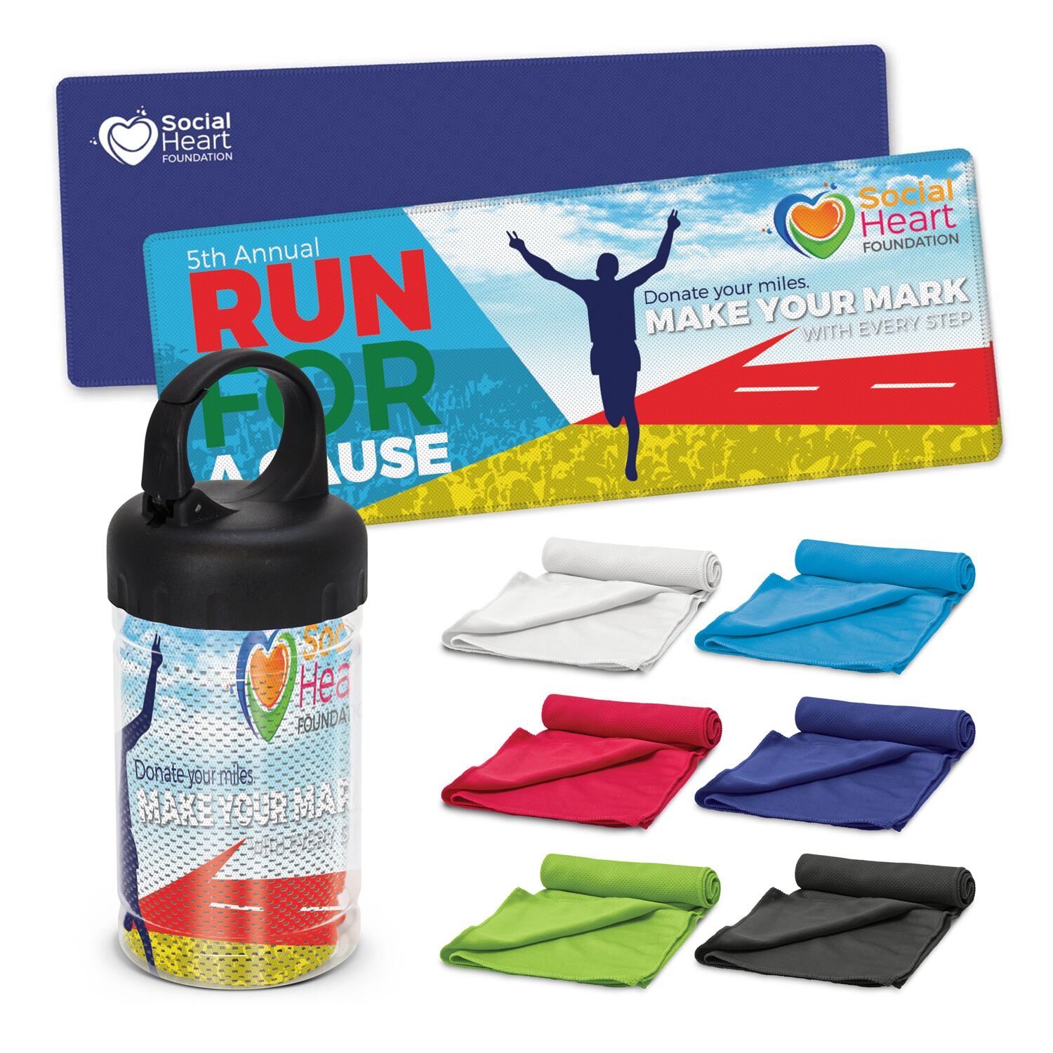 Promotional Active Cooling Towel - Tube