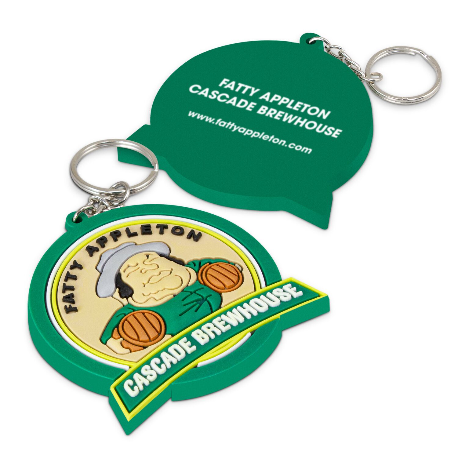 Promotional PVC Key Ring Large - One Side Moulded