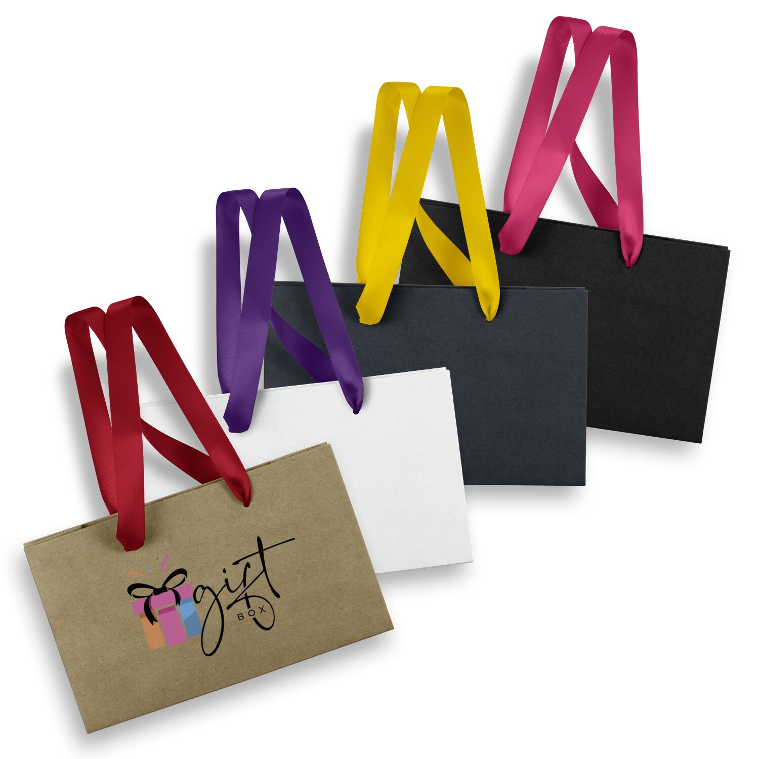 Promotional Small Ribbon Handle Paper Bag