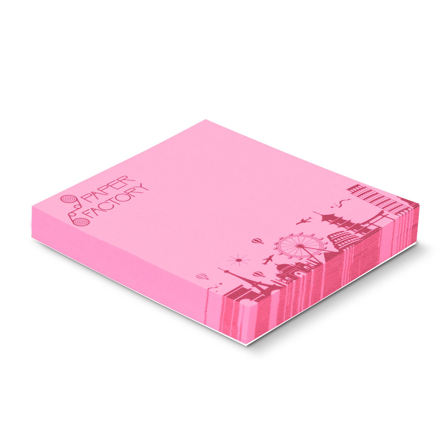 Promotional Coloured Sticky Pad 70 x 75mm - 100 Sheets