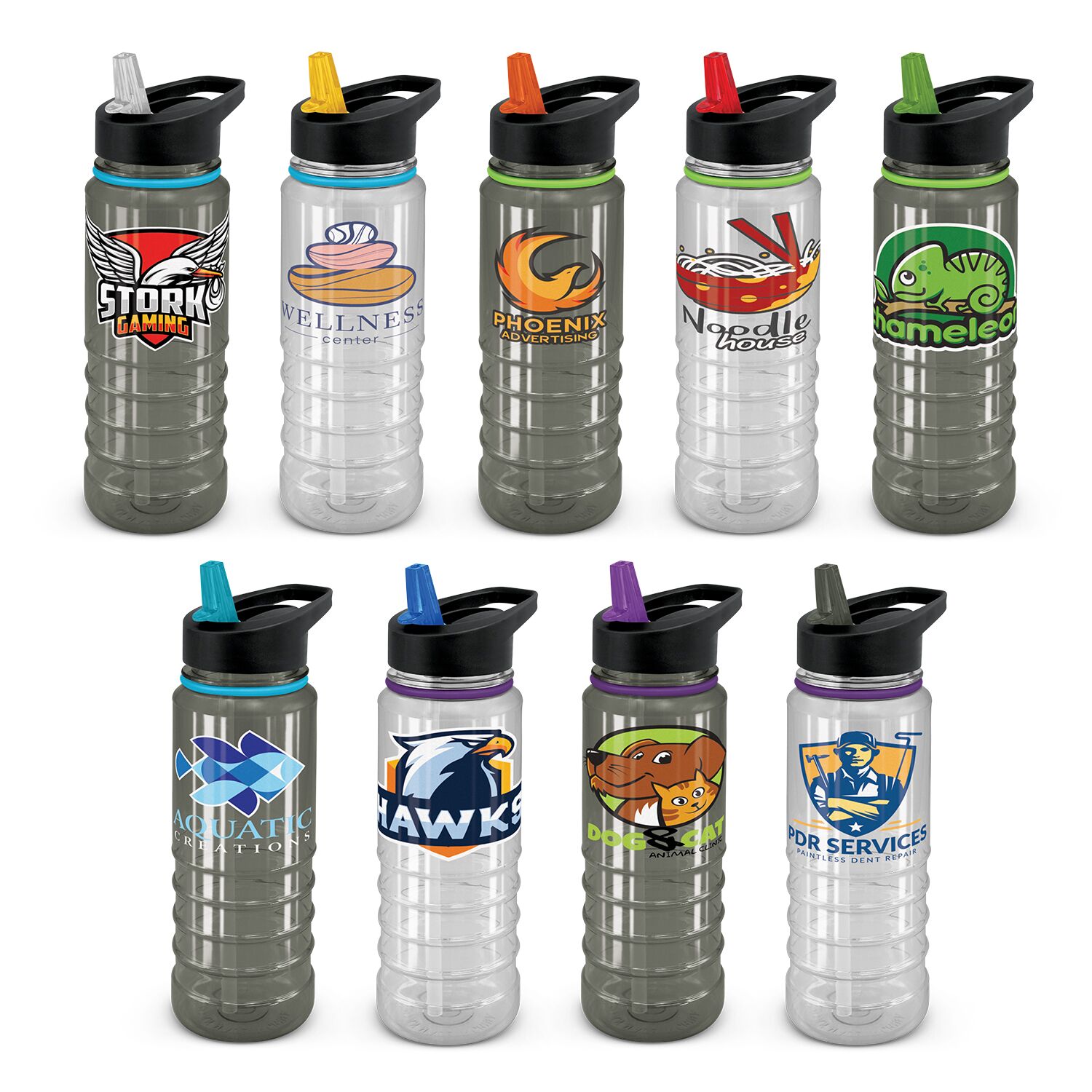 Promotional Triton Elite Bottle - Clear and Black