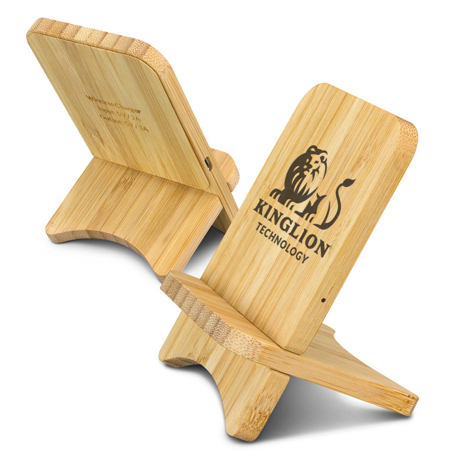 Promotional Bamboo Wireless Charging Stand